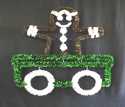 Train Car with Gingerbread Man